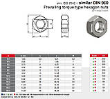 Контргайка шестигранна DIN 980, нержавіюча сталь A4, M10, фото 2