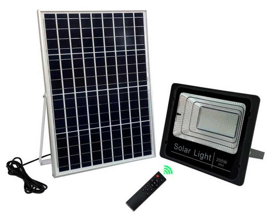 Автономний Led Прожектор із сонячною панеллю PWL SOLAR 200W, фото 1