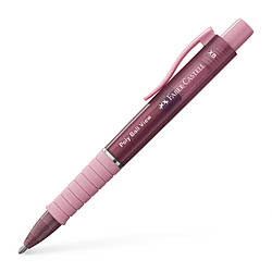 Ручка кулькова Faber-Castell POLY BALL VIEW rose shadows, корпус рожевий, стрижень синій (1,0 мм), 145753