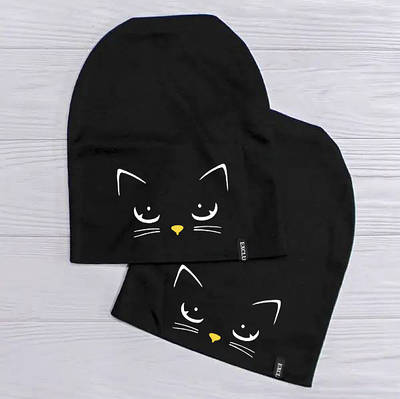 Жіноча шапка з мордочкою котика