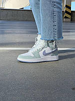 Класні кроссівки жіночі Nike Air Jordan 1. Кросси жіночі на кожний день Найк Аір Джордан., фото 7