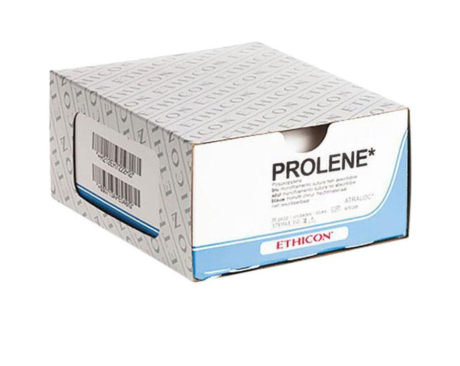 Хірургічна нитка Ethicon Пролен (Prolene) 7/0, довжина 60 см, 2 кільк. голки 11 мм, W8801