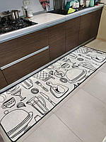 Турецький килим у спальню або кухню "Візерунок намальований"