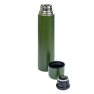 Термос стальний Mil-Tec Vacuum Flask Stainless Steel Olive 1L 14532000