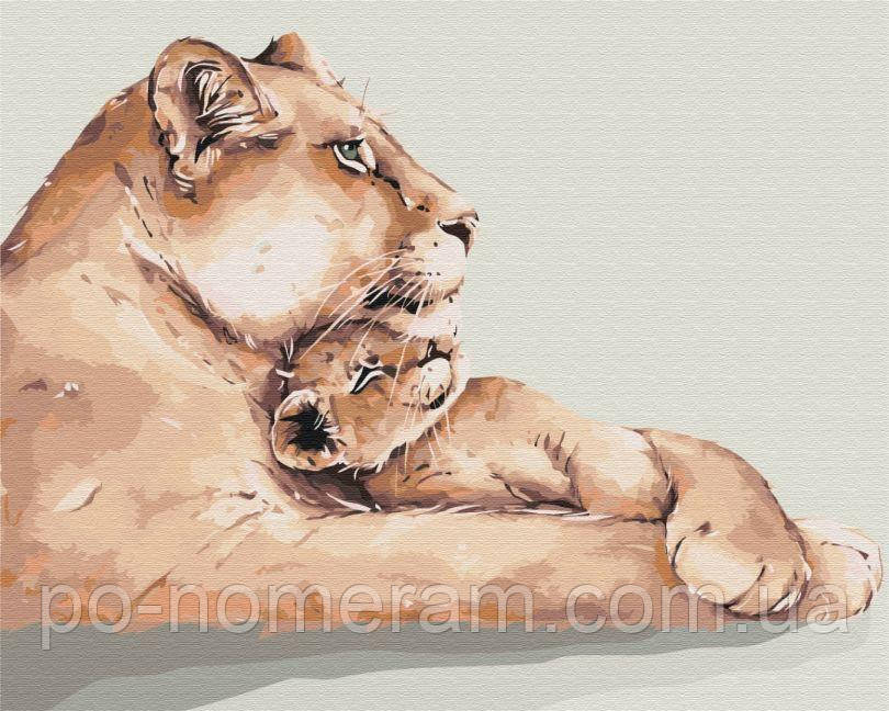 Акційна Розмальовки за номерами BrushMe Левине серце (BS52794) 40 х 50 см, фото 1