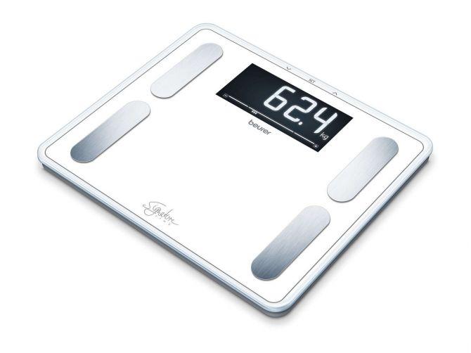 Діагностичні скляні підлогові ваги з елегантним дизайном BF 410 WHITE Beurer Німеччина, фото 1