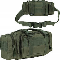 Тактическая Поясная Сумка 4 отделения с системой Molle Mil-Tec от Sturm (13510001) Olive