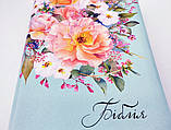 🇺🇦 Біблія з квітковим дизайном "Піони", без замочку, пошукові індекси, українською мовою, фото 3