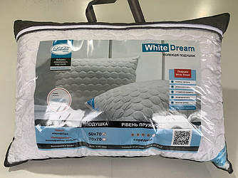 Подушка White Dream стьобана кульковий холлофайбер 50х70см Лелека Текстиль