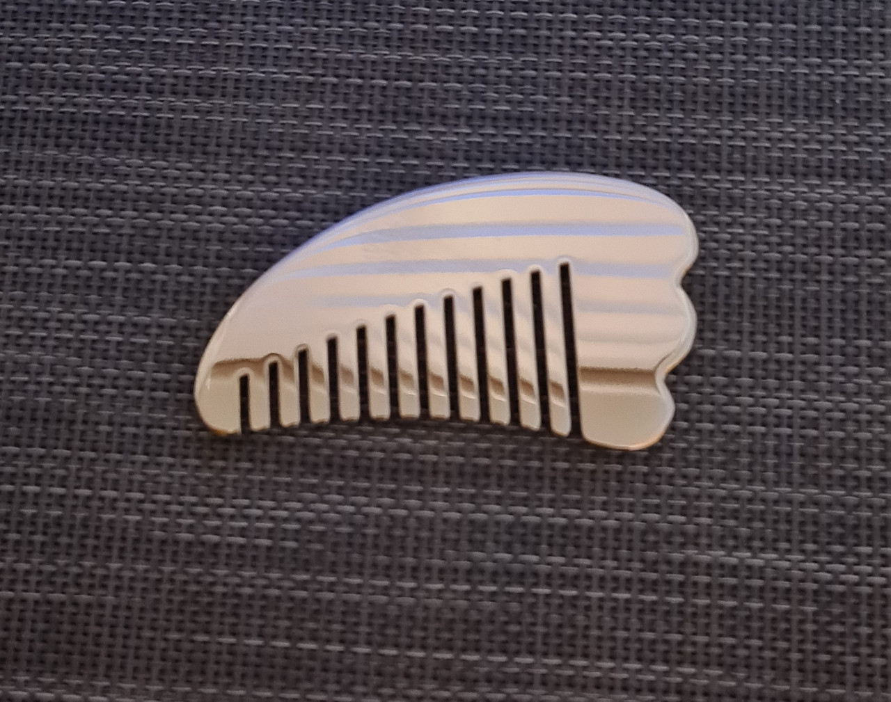 Скребок металевий гуаша гребінь, фото 1