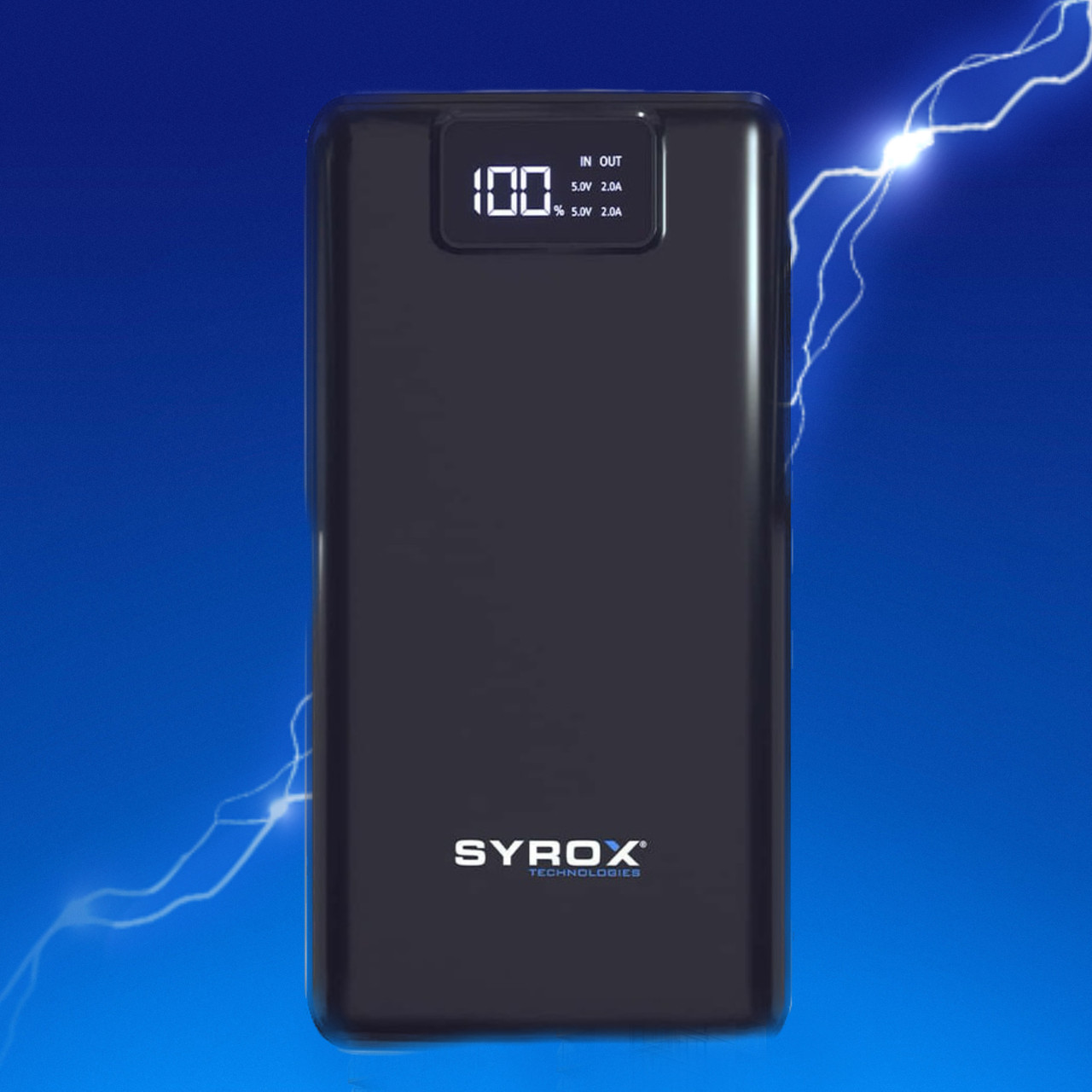 Повербанк Power Bank Syrox 20000 mAh зовнішній акумулятор портативна зарядка з дисплеєм (PB107) белый