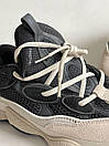 Кросівки чоловічі чорні Adidas Yeezy Boost 500 Black Beige (09887), фото 5