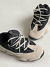 Кросівки чоловічі чорні Adidas Yeezy Boost 500 Black Beige (09887), фото 6