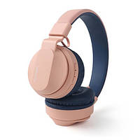 Дитячі Bluetooth навушники безпровідні BOBO розовые