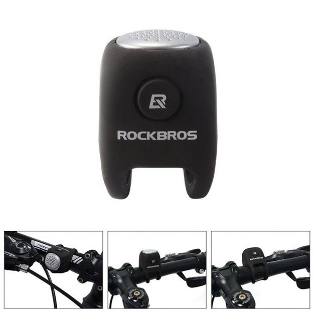 Електронний сигнал для велосипеда (Велосипедний Дзвінок) і самоката RockBros Чорний