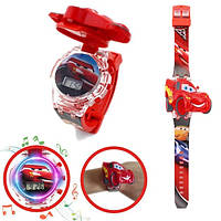Детские электронные наручные часы Тачки ( Молния Маквин ) Cars McQueen Light Music Watch с подсветкой и с