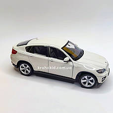 Металева машина BMW X6 "Welly" масштаб 1:24, розмір 19 см, фото 3