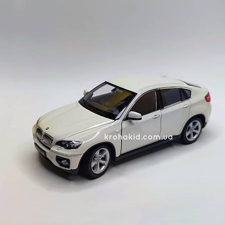 Металева машина BMW X6 "Welly" масштаб 1:24, розмір 19 см, фото 1