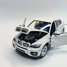 Металева машина BMW X6 "Welly" масштаб 1:24, розмір 19 см, фото 5