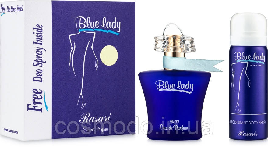 Набір Rasasi Blue Lady (edp/40ml + deo/50ml)