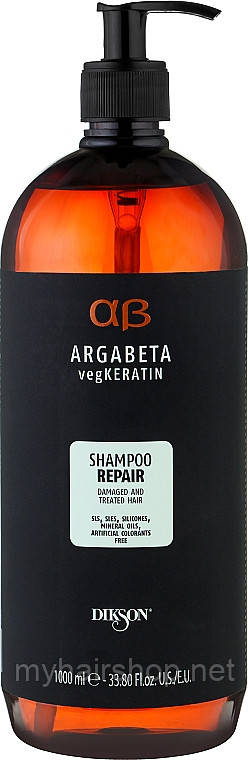 Шампунь для відновлення волосся Dikson ArgaBeta vegKeratin Repair 1000 мл