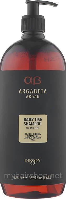 Шампунь для всех типов волос с маслом арганы Dikson Argabeta Argan Shampoo Daily Use 1000 мл - фото 1 - id-p1715365614