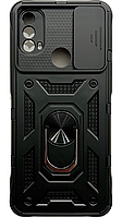 PC + TPU чохол Camshield Armor для Motorola Moto E40 / чорний