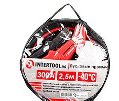 Дріт пусковий (прикурювач) 300 А 2.5 м "INTERTOOL" (сумка)