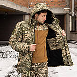 Бушлат тактичний Soft Shell Grifon на флісі Піксель, фото 4