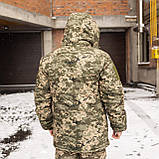 Бушлат тактичний Soft Shell Grifon на флісі Піксель, фото 6