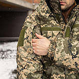 Бушлат тактичний Soft Shell Grifon на флісі Піксель, фото 9