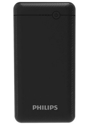 Зовнішній акумулятор Philips Power Bank 20000 mAh PD Black (DLP1720CB), фото 2