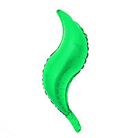 Фольгированный шар для оформления зигзаг зеленого цвета 18 дюймов