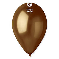 Воздушный шар Gemar 11" (28 см) металлик коричневый (66). 100 шт