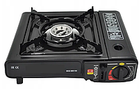 Газовая плита туристическая 2 в 1 Portable Gas Stove BDZ-155-A 8124, черная