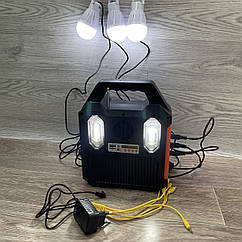 Сонячна станція AT-9028B: ліхтар із лампочками, радіо, Bluetooth, Wi-Fi