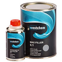 Акриловый грунт-наполнитель Westchem Max Filler HS серый 0.8 л (с отвердителем 0.16 л)