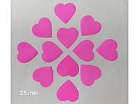 Конфетти для шаров сердечки 25 мм - 50 грамм
