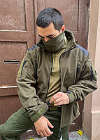 Тактическая флисовая куртка олива MFH "Heavy Strike" Военная флиска S