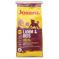 АКЦИЯ!!Josera Lamb & Rice Йозера Лемб енд Райс сухой гипоаллергенный корм для взрослых собак с ягнёнком, 15 кг