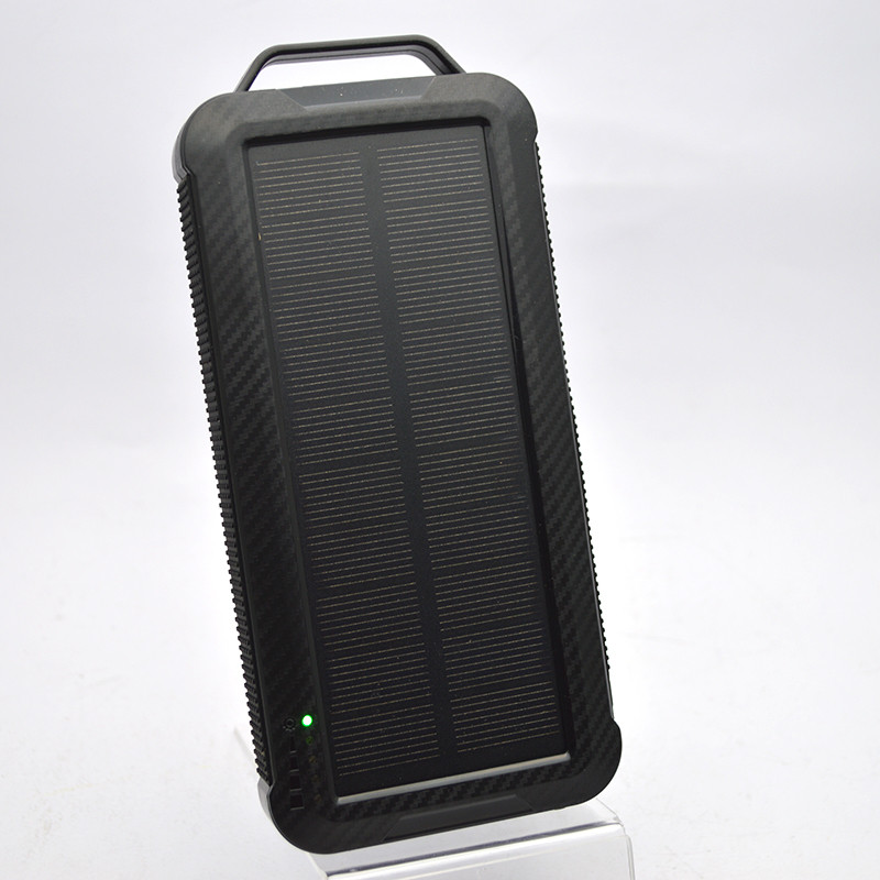 Внешний аккумулятор с солнечной панелью Solar Power Bank Veron SP3010 10000mHa Black/Черный, фото 1