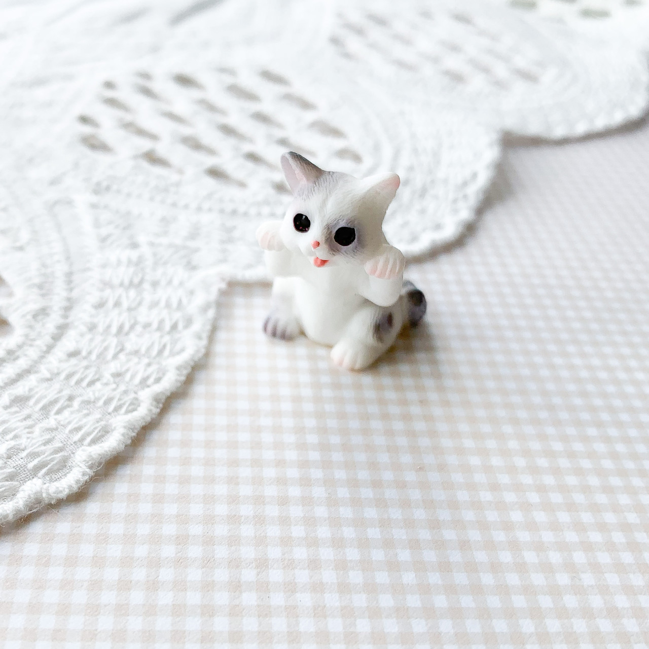 Мініатюра котик грайливий 3.5 см Сірий, фото 1