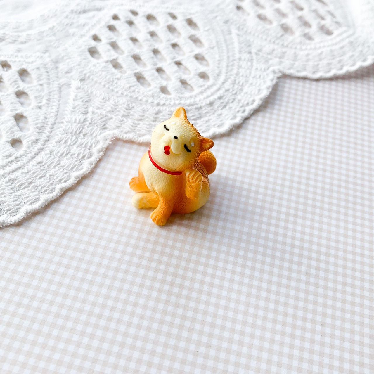 Мініатюра собачка яка чухається 3.5 см Руда, фото 1