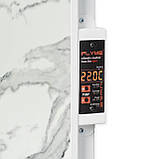 Керамічна панель опалення з програматором Flyme 450PW білий камінь, фото 7