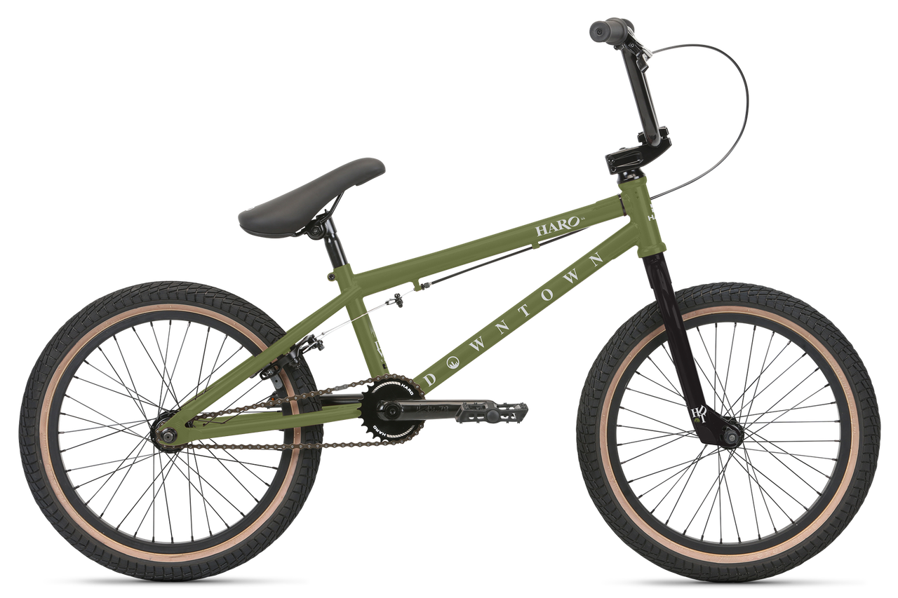 Велосипед BMX Wheels Haro 202123 Downtown 18" Matte Army Green, BMX 18" — Купить Недорого на