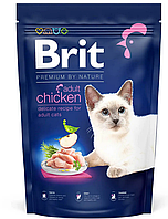 Brit Premium by Nature Cat Adult Chicken 1,5 кг-корм для кішок з куркою