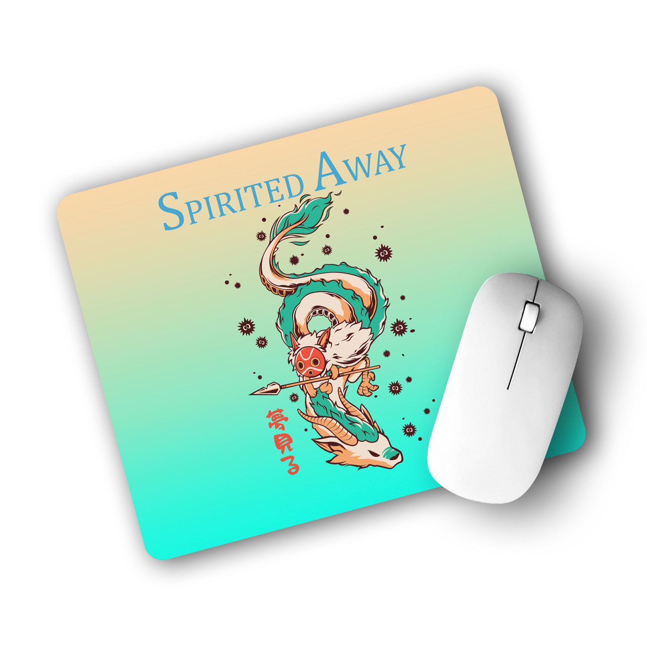 Килимок для мишки Хаку Віднесені привидами (Spirited Away), коврик комп'ютерний, фото 1