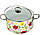 Каструля кухонні з кришкою Benson BN-119 4,8 літра емальоване покриття, фото 2