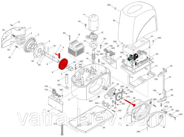 Came BX-243 Linestar шестерня - www.vatra-kiev.com.ua Came BX-243 Linestar шестерня - www.vatra-kiev.com.ua