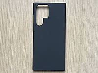 Чехол (бампер, накладка) для Samsung Galaxy S22 Ultra противоударный, черный, матовый пластик